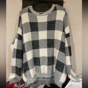 nwot plaid sweater!